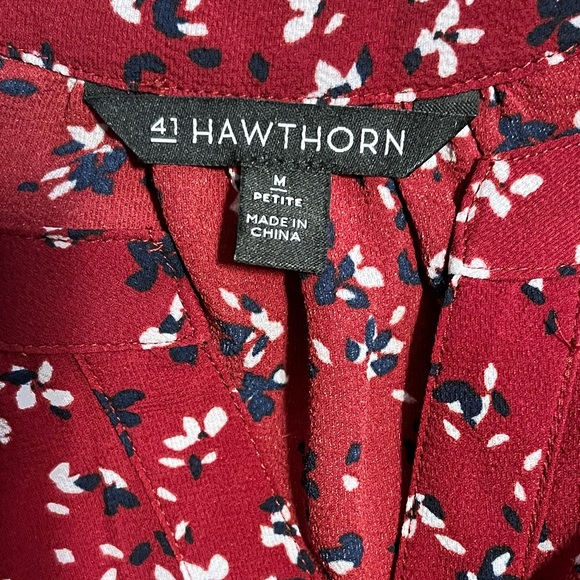 41 Hawthorn cap sleeve blouse, size medium petite - Picture 8 of 13